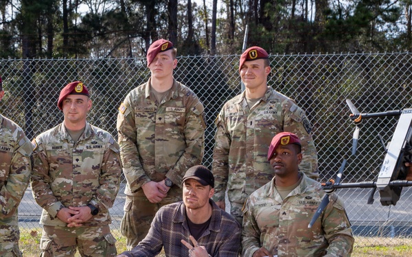 ‘Night Agent’ Star Basso visits Fort Polk