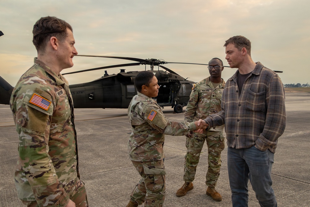 ‘Night Agent’ Star Basso visits Fort Polk