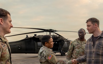 ‘Night Agent’ Star Basso visits Fort Polk