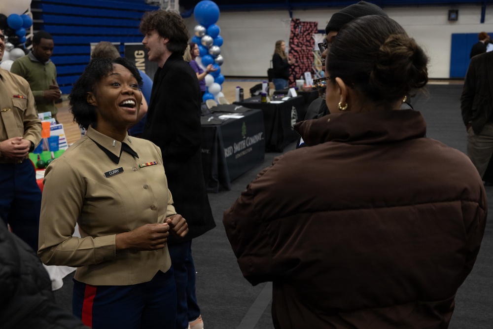 Marine flight simulator takes off from Elizabeth City State University Career Fair