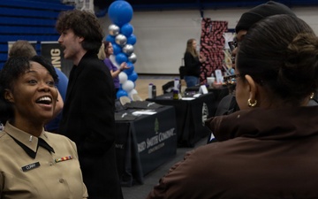 Marine flight simulator takes off from Elizabeth City State University Career Fair