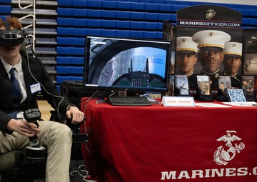 Marine flight simulator takes off from Elizabeth City State University Career Fair