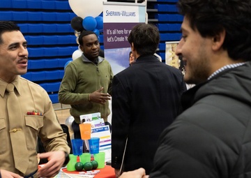 Marine flight simulator takes off from Elizabeth City State University Career Fair