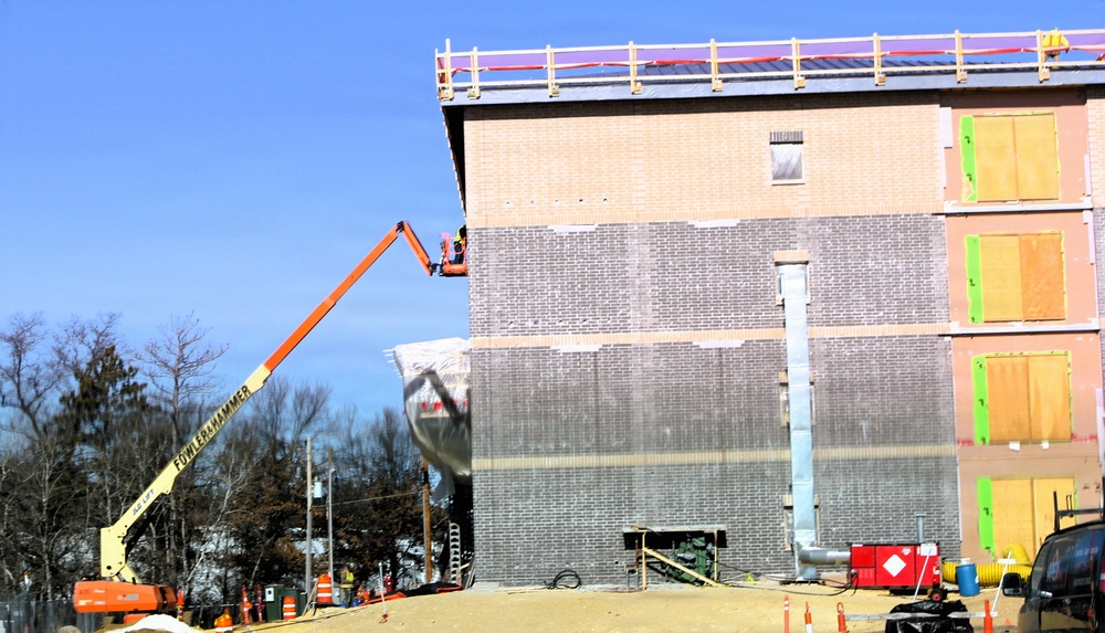 February 2026 construction operations for fiscal year 2024-funded $55.75 million Collective Training Officers Quarters Project at Fort McCoy