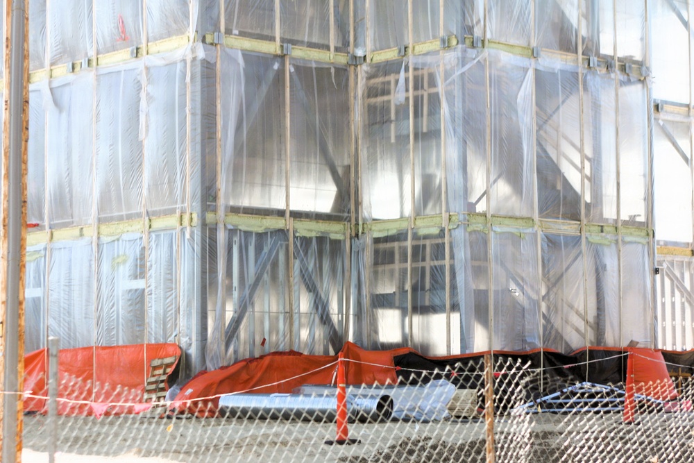 February 2026 construction operations for fiscal year 2024-funded $55.75 million Collective Training Officers Quarters Project at Fort McCoy