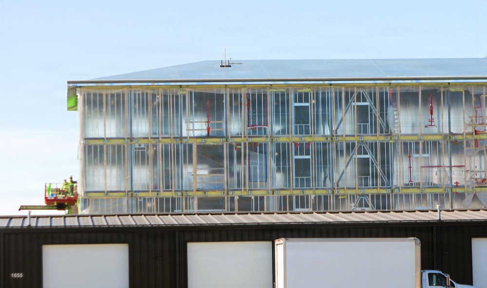 February 2026 construction operations for fiscal year 2024-funded $55.75 million Collective Training Officers Quarters Project at Fort McCoy