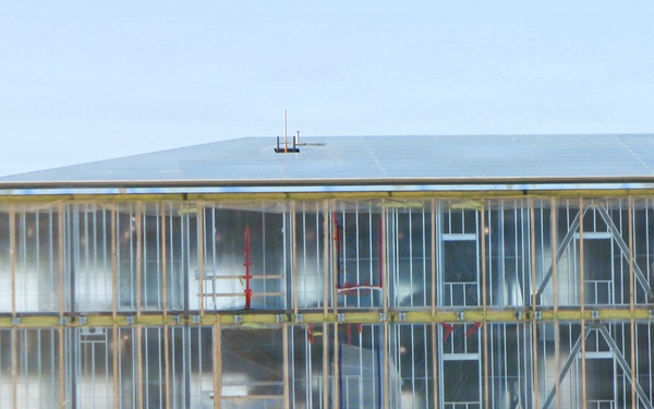 February 2026 construction operations for fiscal year 2024-funded $55.75 million Collective Training Officers Quarters Project at Fort McCoy