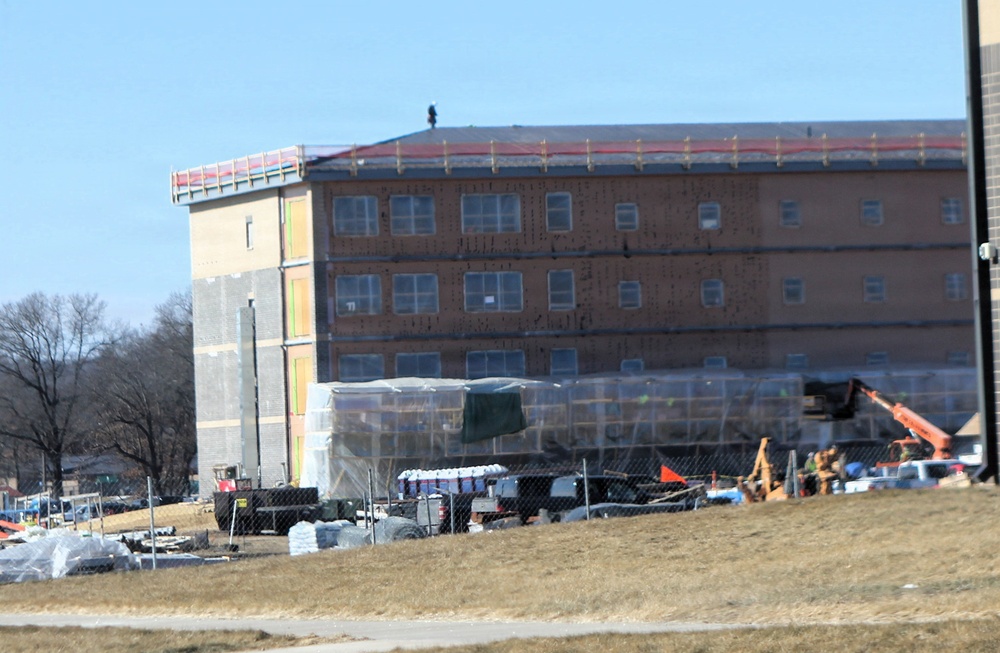 February 2026 construction operations for fiscal year 2024-funded $55.75 million Collective Training Officers Quarters Project at Fort McCoy