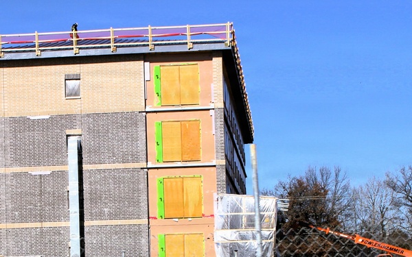 February 2026 construction operations for fiscal year 2024-funded $55.75 million Collective Training Officers Quarters Project at Fort McCoy