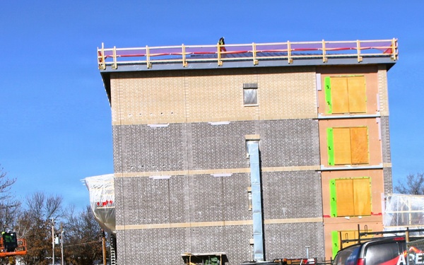 February 2026 construction operations for fiscal year 2024-funded $55.75 million Collective Training Officers Quarters Project at Fort McCoy