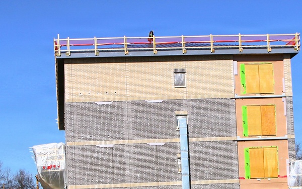 February 2026 construction operations for fiscal year 2024-funded $55.75 million Collective Training Officers Quarters Project at Fort McCoy