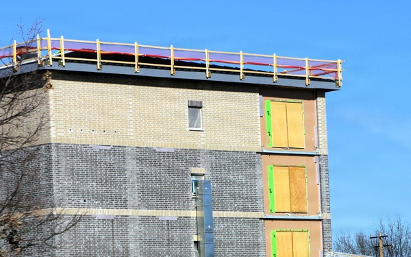 February 2026 construction operations for fiscal year 2024-funded $55.75 million Collective Training Officers Quarters Project at Fort McCoy