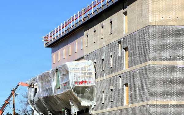 February 2026 construction operations for fiscal year 2024-funded $55.75 million Collective Training Officers Quarters Project at Fort McCoy