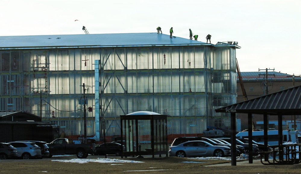 February 2026 construction operations for fiscal year 2024-funded $55.75 million Collective Training Officers Quarters Project at Fort McCoy