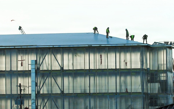 February 2026 construction operations for fiscal year 2024-funded $55.75 million Collective Training Officers Quarters Project at Fort McCoy