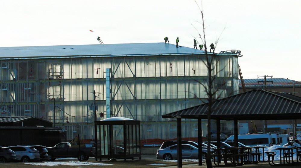 February 2026 construction operations for fiscal year 2024-funded $55.75 million Collective Training Officers Quarters Project at Fort McCoy