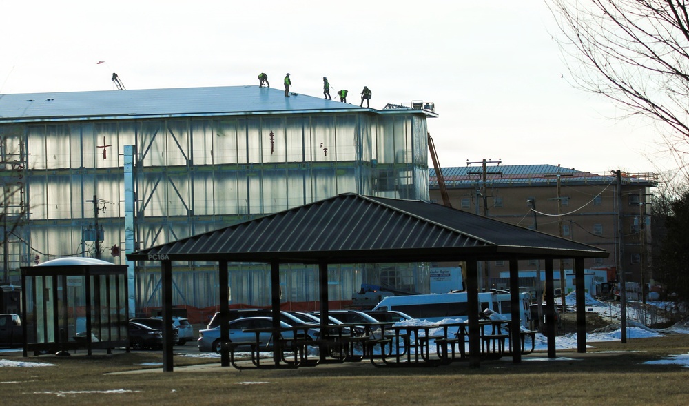 February 2026 construction operations for fiscal year 2024-funded $55.75 million Collective Training Officers Quarters Project at Fort McCoy