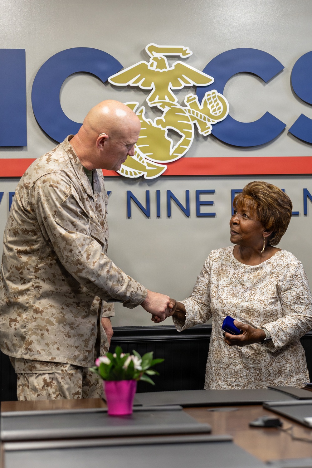 MCAGCC Honors MCCS Employee for 40 Years of Dedicated Service