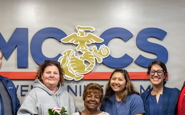 MCAGCC Honors MCCS Employee for 40 Years of Dedicated Service