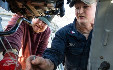 USS Chosin (CG 65) Sails Into NSWC PHD for Comprehensive Ship Groom