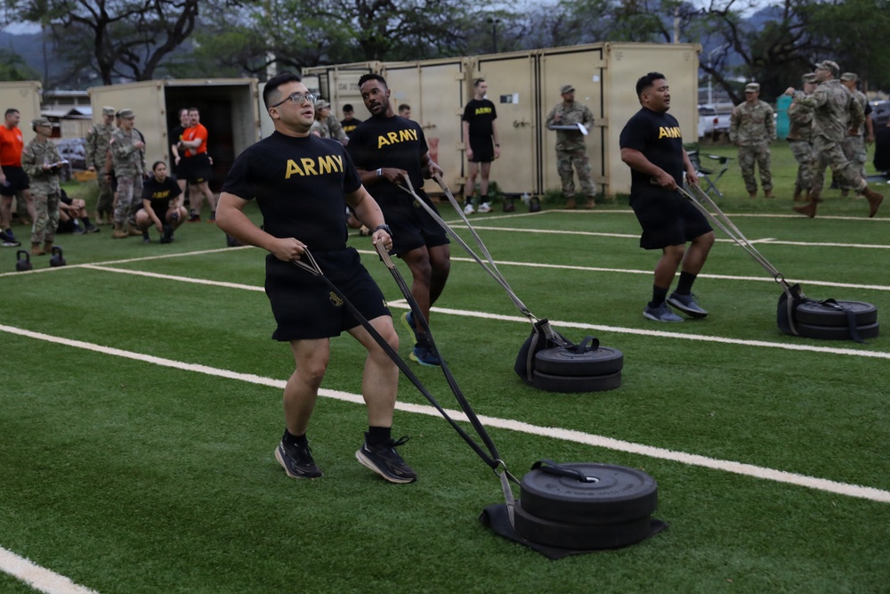 Soldiers tackle AFT during Best Squad competition