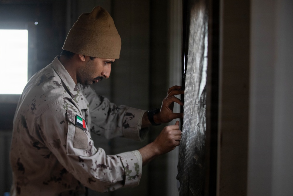 U.S. Marines with 3rd Bn, 7th Marines train with members of UAE Presidential Guard during SLTE