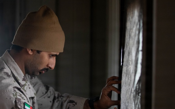 U.S. Marines with 3rd Bn, 7th Marines train with members of UAE Presidential Guard during SLTE