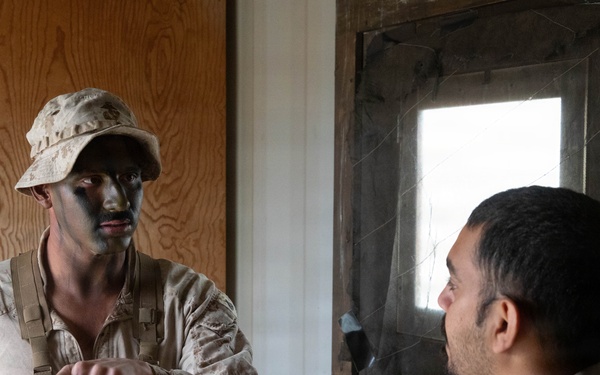 U.S. Marines with 3rd Bn, 7th Marines train with members of UAE Presidential Guard during SLTE