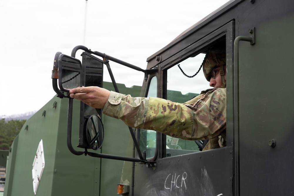 Driver completes pre-mission vehicle preparation