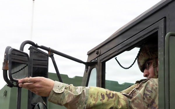 Driver completes pre-mission vehicle preparation