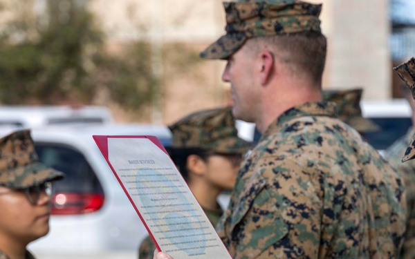 13th MEU holds March Promotion Ceremonies