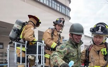 U.S. Army, Japan Ground Self-Defense Force Firefighters Strengthen Interoperability During Joint Fire Drill
