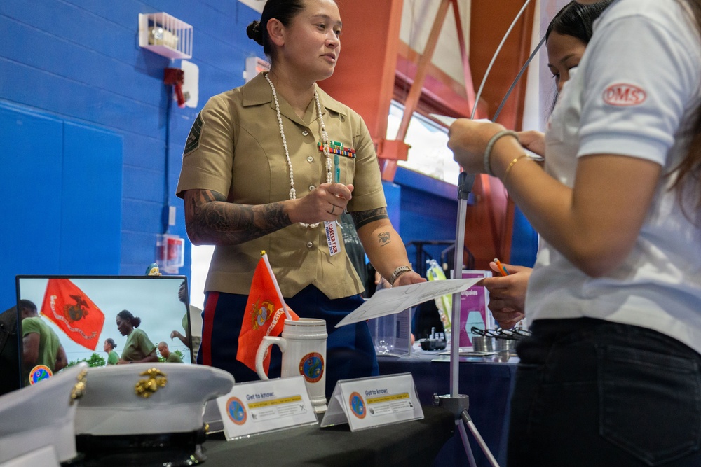 Guam Marines Inspire the Next Generation at Oceanview Middle School’s Annual Career Fair