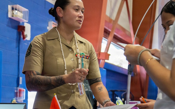 Guam Marines Inspire the Next Generation at Oceanview Middle School’s Annual Career Fair