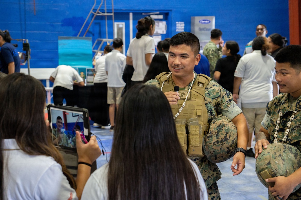 Guam Marines Inspire the Next Generation at Oceanview Middle School’s Annual Career Fair