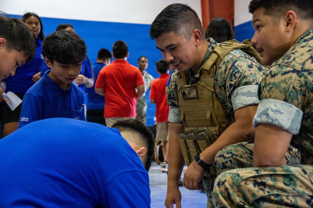 Guam Marines Inspire the Next Generation at Oceanview Middle School’s Annual Career Fair