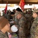 Soldiers gather along chow service at 35th ADA's State of BDE