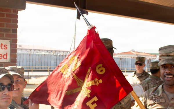 Soldiers of 6-52 Present their Guidon at State of BDE