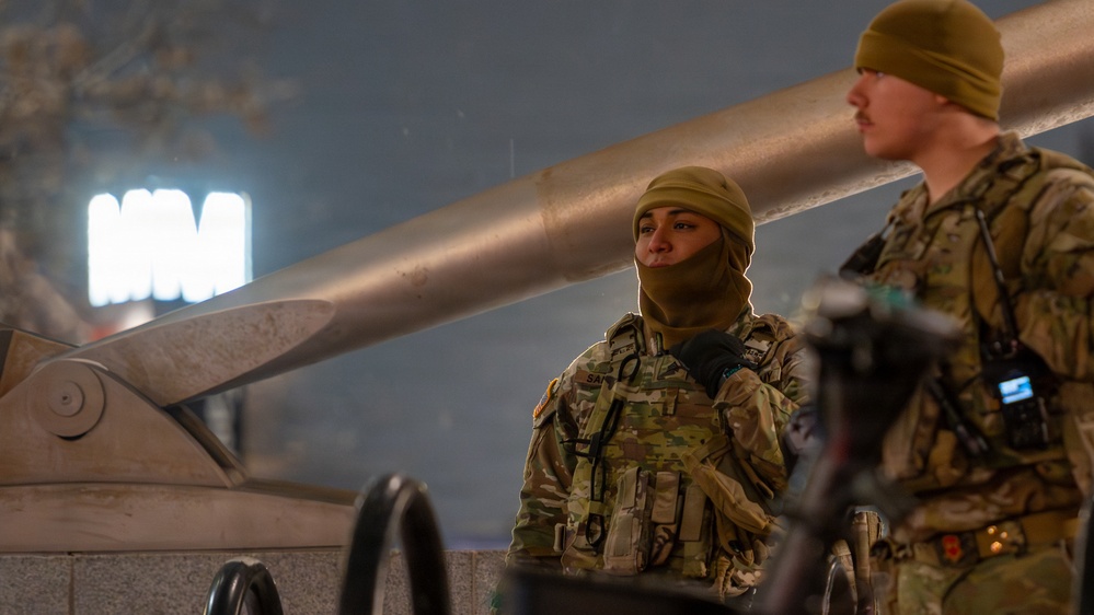 South Carolina Soldiers patrol snowy D.C.