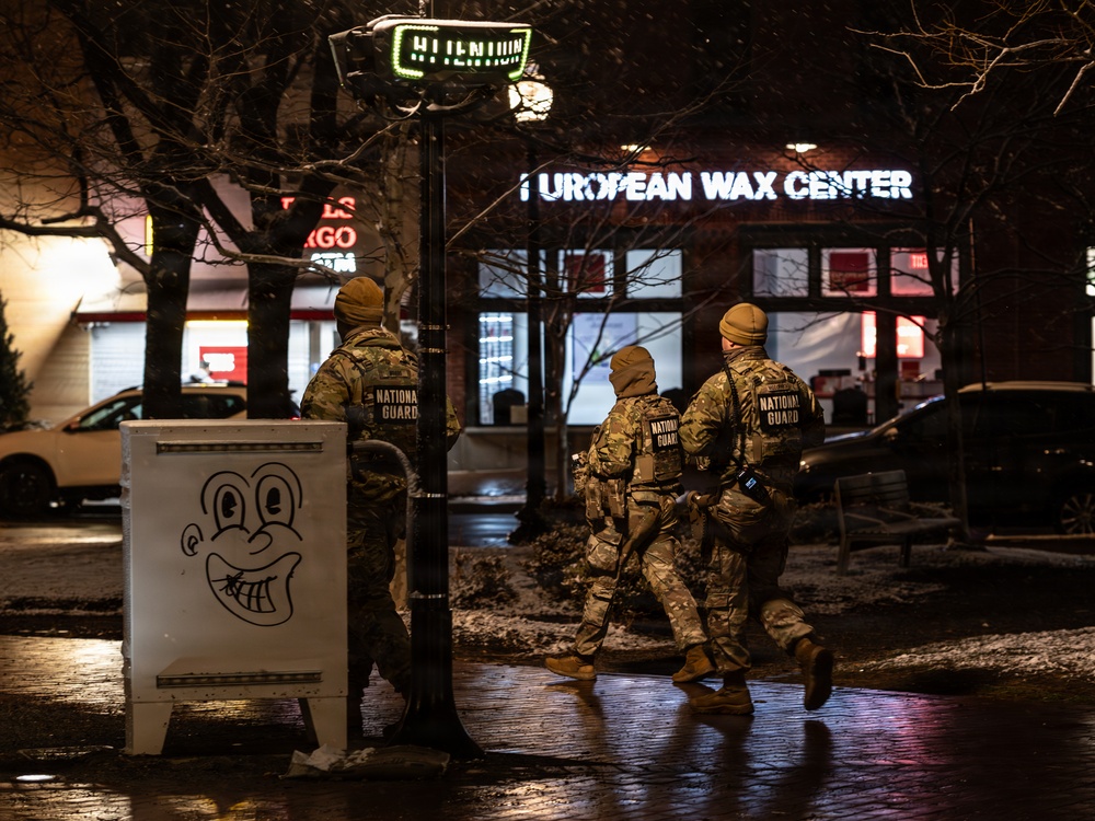 South Carolina Soldiers patrol snowy D.C.