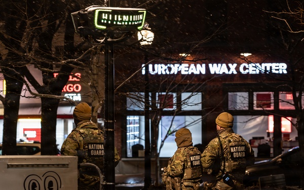 South Carolina Soldiers patrol snowy D.C.