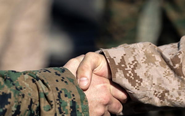 BLT 3/5 Marine gets Promoted at Sea