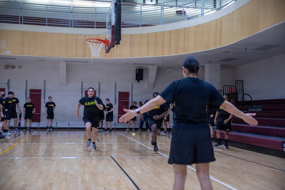 HHC Soldiers conduct CPT physical training at Camp Humphreys