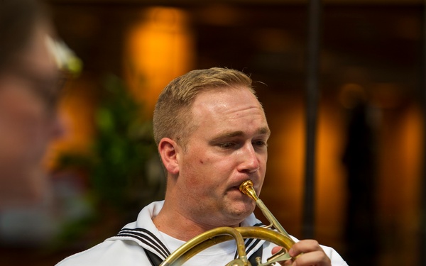 "Tradewinds" Woodwind Quintet Performs at International Marketplace