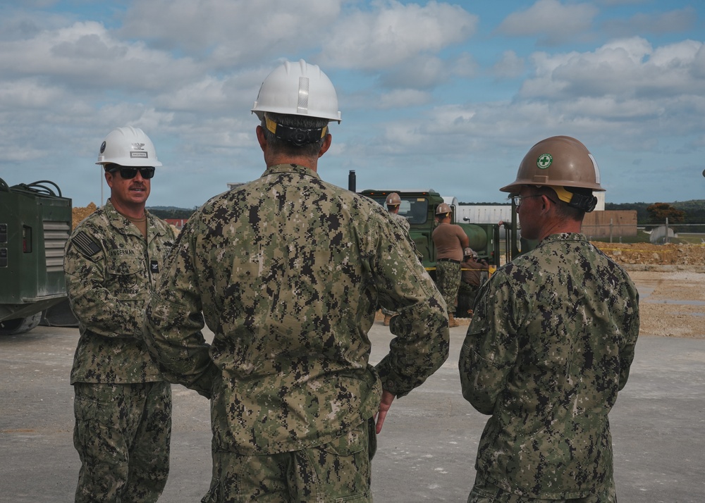 Commander, Task Force 75 commodore visits NMCB 11 in Okinawa