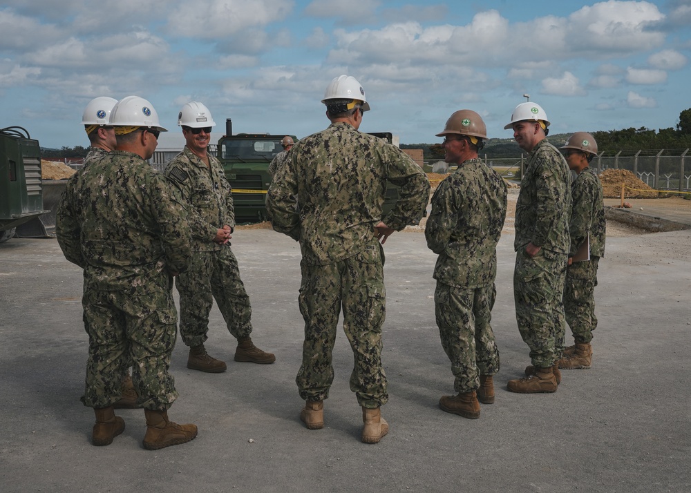 Commander, Task Force 75 commodore visits NMCB 11 in Okinawa