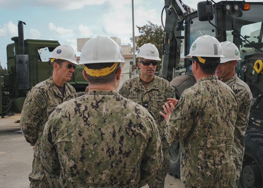 Commander, Task Force 75 commodore visits NMCB 11 in Okinawa
