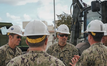 Commander, Task Force 75 commodore visits NMCB 11 in Okinawa