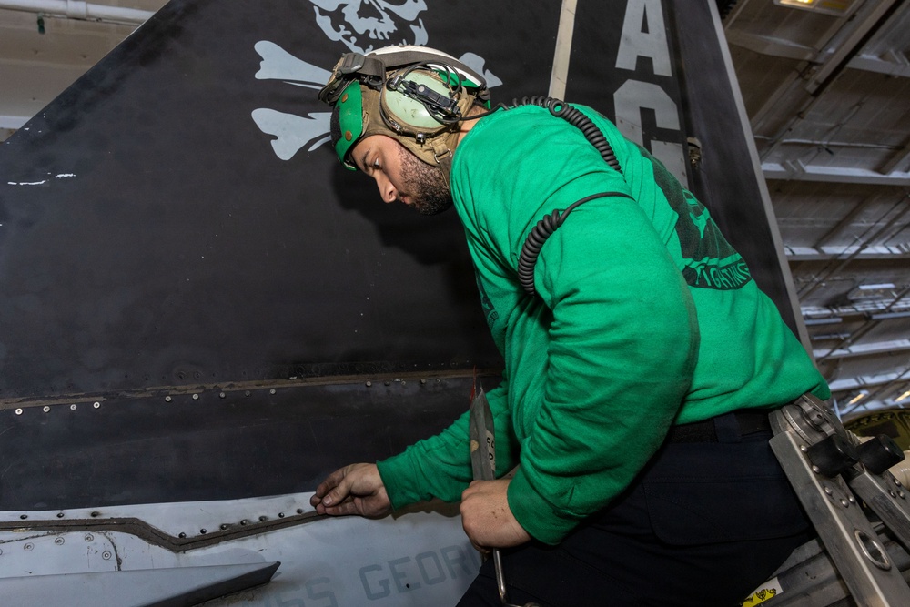 Daily Operations Aboard USS George H.W. Bush (CVN 77)