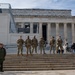 Mississippi National Guard Soldiers patrol at the Lincoln Memorial